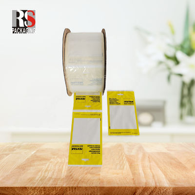 Tasse di plastica pre-aperte di poliesteri stampate su misura LDPE su un ventilatore a rotolo