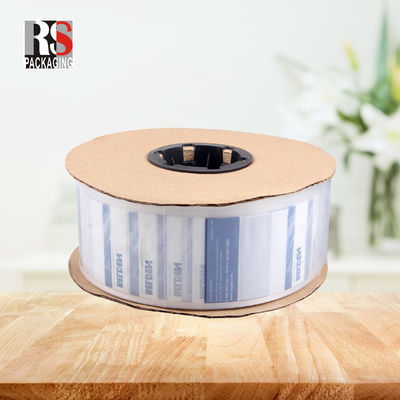 Stampa a colori LDPE sacchetto di imballaggio in plastica su un rotolo con design ripiegato a ventole perforato