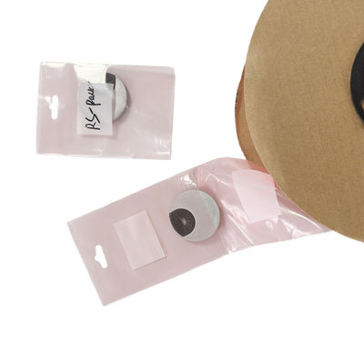 Sacchetti di polipropilene rosa pre-aperti su rotolo per imballaggio di accessori elettronici personalizzati