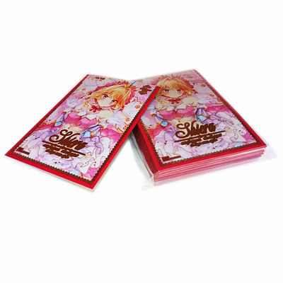 Tavolo di plastica Anime Game Card Protector maniche personalizzate taglia e logo stampato