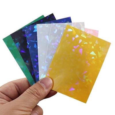 Top Open PP Trading Game Sleeve di carte Holographic Toploader Sleeve Art stampato su misura