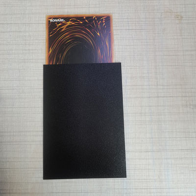 50 / 60 / 100 Pcs Sleeve di carta nera Toploaders per carte di scambio sigillamento Manico Top Open