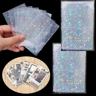 PP Protezione carta di scambio di plastica Gemstone maniche olografiche laser per YUGIOH