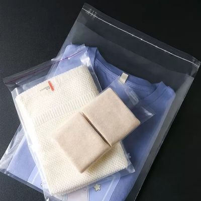 Busta di plastica poliesterifica resistente per abbigliamento Busta di sigillo autoadesiva Struttura materiale LDPE