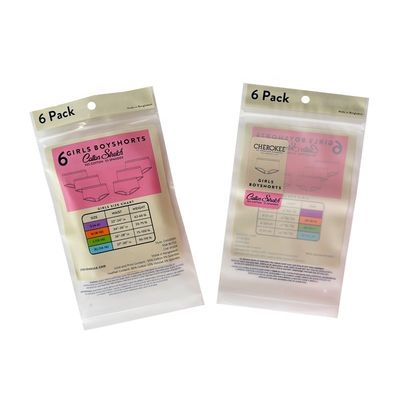 PET / CPP Custom stampato sacchetti zip lock sacchetti di imballaggio in plastica per abbigliamento scarpe