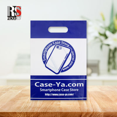 Bottega di plastica Poly Bag Heavy Duty Die Cut Patch Handle Borsa da shopping