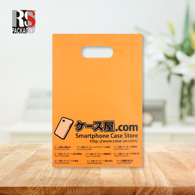 Bottega di plastica Poly Bag Heavy Duty Die Cut Patch Handle Borsa da shopping