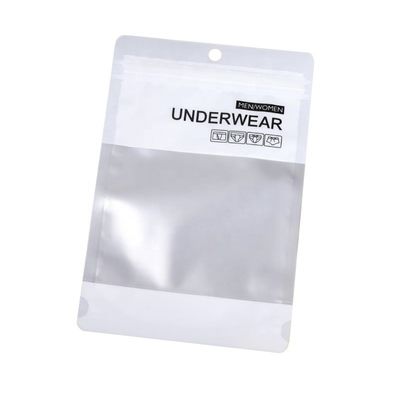 Zipper Seal Stampato Poly Bag Stand Up Bag Calzini di plastica Sacchetto di imballaggio resistente all' umidità