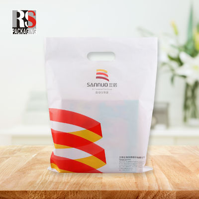 LDPE Plastic Die Cut Shopping Bags con manica stampata con logo personalizzato