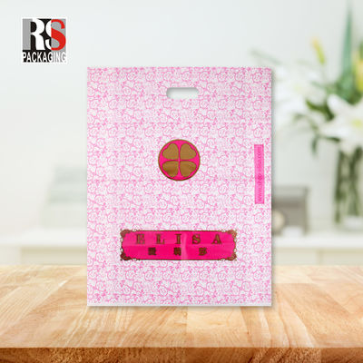 LDPE Plastic Die Cut Shopping Bags con manica stampata con logo personalizzato