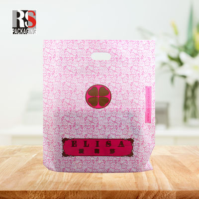 LDPE Plastic Die Cut Shopping Bags con manica stampata con logo personalizzato