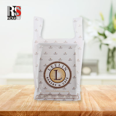 T-shirt riciclata, manicotto di patch, sacchetti di plastica per la spesa, colore personalizzato