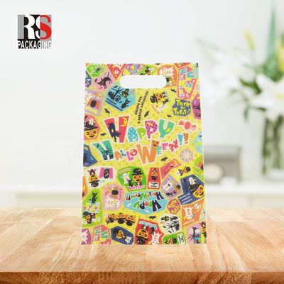 Borsa da shopping con maniglia di plastica stampa in gravura riciclabile per boutique personalizzata