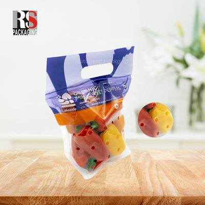 CPP OPP polietilene micro-perforato con cerniera a chiusura zip sacchetto di plastica per verdura fresca
