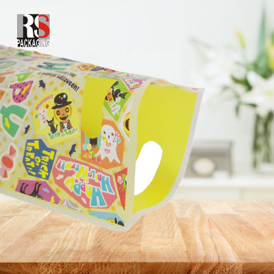 Borsa da shopping con maniglia di plastica stampa in gravura riciclabile per boutique personalizzata