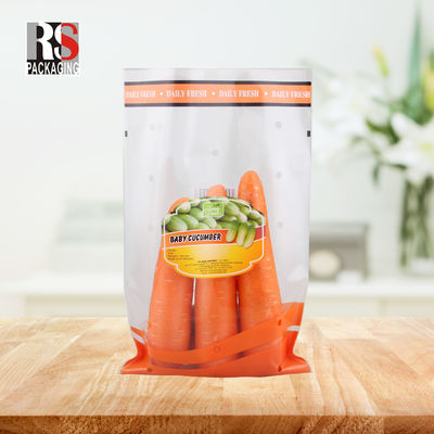 CPP OPP polietilene micro-perforato con cerniera a chiusura zip sacchetto di plastica per verdura fresca