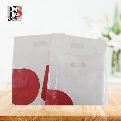 Borse per magliette in plastica riciclabile e durevoli, rispettose dell'ambiente, con manicotti a perforatura piatta