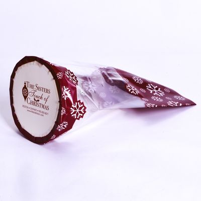 Logo personalizzato Sacchetto di imballaggio in plastica politrasparente per il dessert del pane