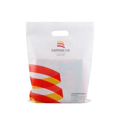 Taschino per la spesa con manico di plastica di colore personalizzato per imballaggi in poliplastica resistenti