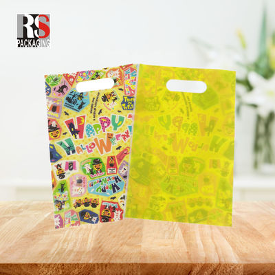 Borsa da shopping in LDPE opaco con manicomio a taglio a stampaggio Borsa da shopping in plastica per il commercio al dettaglio Logo personalizzato