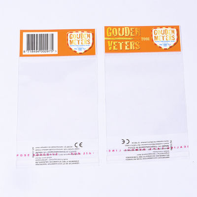 Bottega per regali artigianali Industrial Opp Header Bag Self Adhesive Reusable Clear Opp Packaging Bag