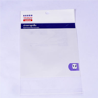Bottega per regali artigianali Industrial Opp Header Bag Self Adhesive Reusable Clear Opp Packaging Bag