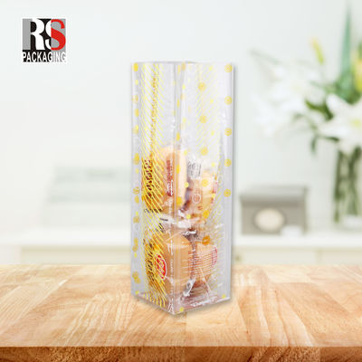Pane incrociato quadrato Bottom PP Sacchetti di plastica OPP imballaggio alimentare Bopp Blocco Bottom Sacchetti per torta