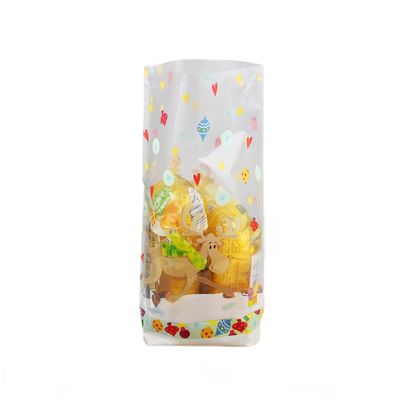 Caramelle di plastica con fondo piatto, sacchetto a fondo croce, sacchetto a piedi, confezionamento personalizzato