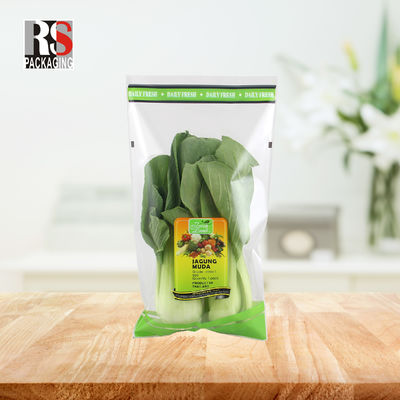 Microperforazione sacchetto di imballaggio in plastica trasparente BOPP anti nebbia per lattuga fresca