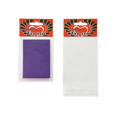 Hang Top Chiara Ricapribile Cello Opp Header Bag Per Gioielli Regalo Dimensioni Personalizzate