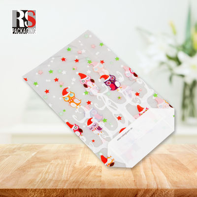 Bag OPP a fondo quadrato Disegno personalizzato per imballare snack in colori chiari o personalizzati