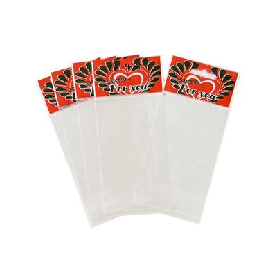 Confezionamento di cioccolato Opp Header Bag Self Adhesive Seal Clear OPP Cello Bag For Snacks