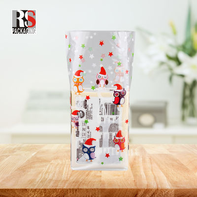 Borse di cellophane a fondo piatto a misura per dolci