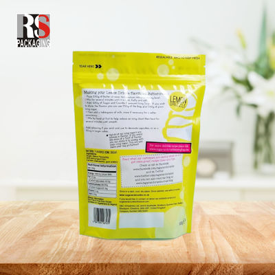 Servizi da tavola monouso Poly bag laminato Zipper Stand up sacchetti di plastica resealable