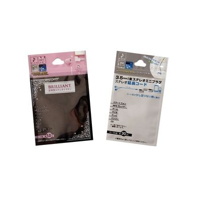 Imballaggio della linea di filo trasparente stand up sacca cerniera resistente all'umidità per l'imballaggio del cavo USB