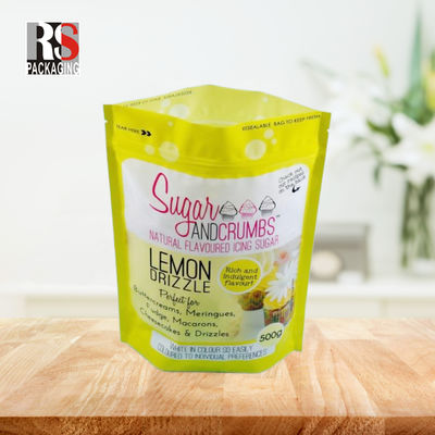 Plastico stampato su misura ZipLock Stand Up pouch bag per polvere di torta Matcha Tea Powder