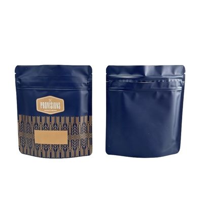 Imballaggio alimentare Zip Lock Laminato Poly Bag Frosted Plastic Resealable Stand Up Pocket Bag