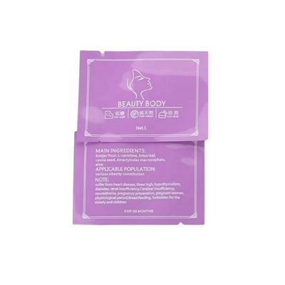 Stampa del logo Flat 3 Side Seal Bag For Perfume Lotion Cream Powder Sachet