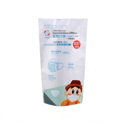 Matte Finish Stand Up Zipper Bag Aluminium Foil Doypack Stand Up Bag per snack