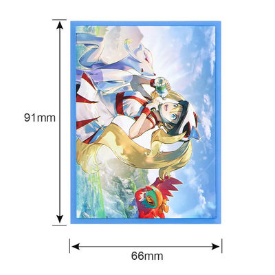 Soft 66*91MM 100PCS Yugioh Foto Topload Matte Maniche di carte di gioco olografico
