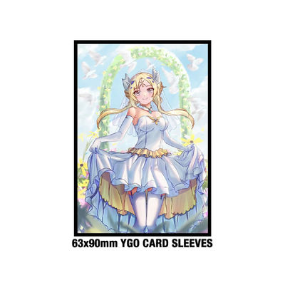 Custom Anime Yugioh Standard Size 62x89mm Solid Art Stampato Gioco Maniche di Carta di Scambio di Plastica