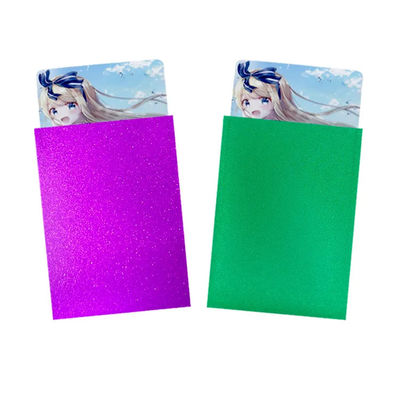 Plastico personalizzato 100pcs 67*92Mm antipolvere trasparente Fotocard Art Maniche di carte di scambio olografiche