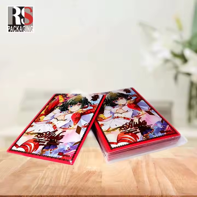 Maniche per carte MTG con logo stampato personalizzato 66x91 mm, superficie opaca