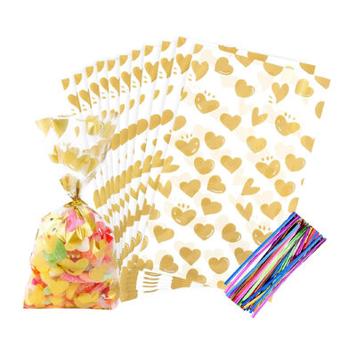 Borse regalo stampate su misura per il violoncello Borse per feste di cellophane Borse per dolcetti di preferenza Caramelle chiare biscotti di plastica Borse di stoccaggio poli Goodie