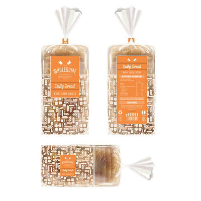 Sacchetto di pane per la panetteria OPP Sandwiches Sacchetti di pane stampati sacchetto di imballaggio alimentare con torsione