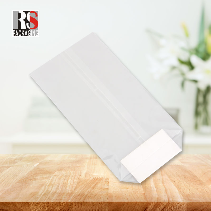12x8x25cm sacchetto di plastica a fondo quadrato per popcorn in colori chiari o personalizzati
