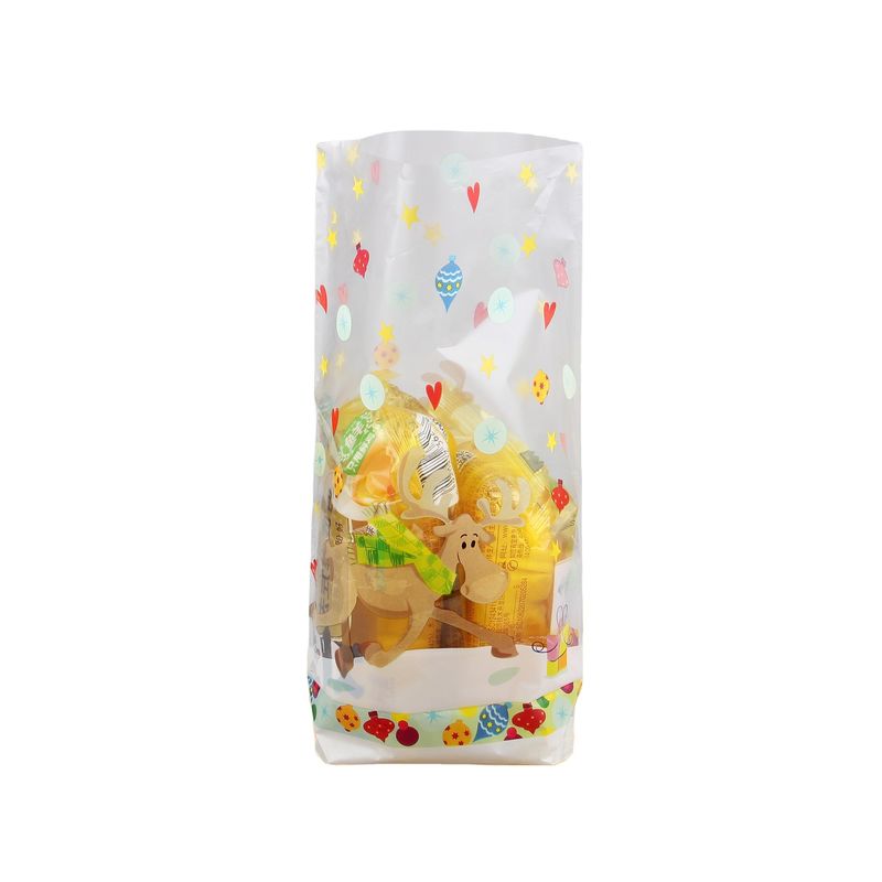 Bag OPP a fondo quadrato Disegno personalizzato per imballare snack in colori chiari o personalizzati