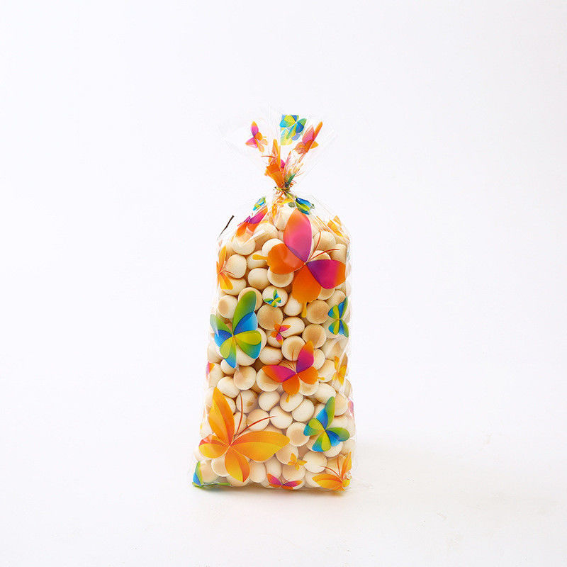 Borse di regalo di cellophane stampate su misura riciclabili per le feste Pacchetto di 100