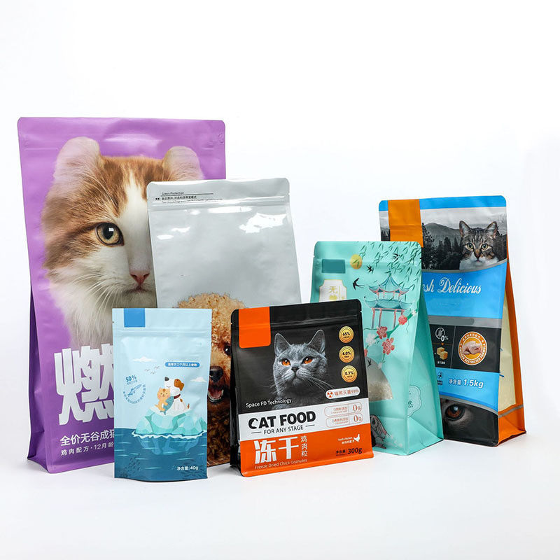 Mylar Stand Up Zipper Bag Proof odor Pet Food Storage Risaleable Stand Up Bags