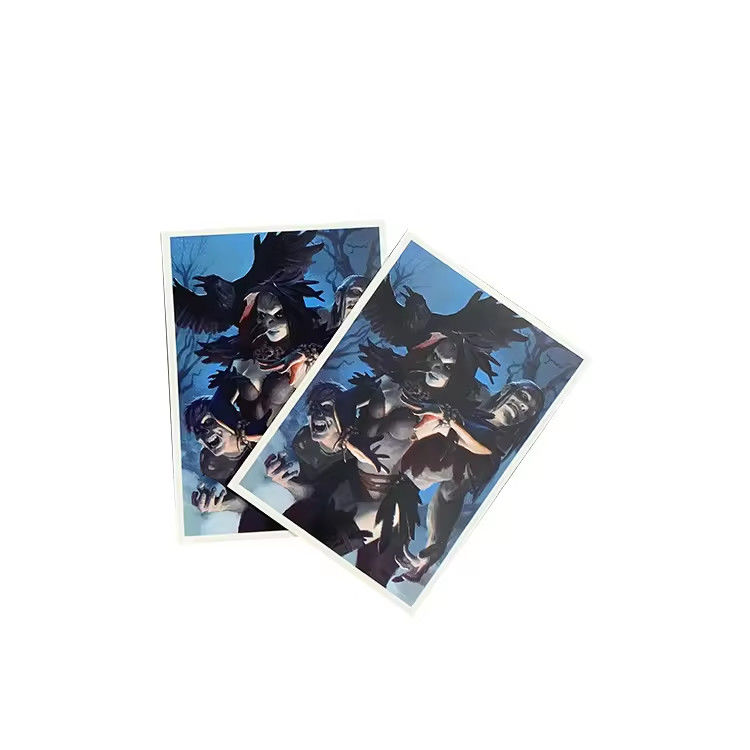 Maniche di carte da gioco Impronta personalizzata Logo trasparente di plastica Yugioh Matte Spesso immagazzinamento di carte da gioco